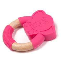 Bo Jungle ugrizi B-TEETHER ANIMAL WOOD Pink Elephant
