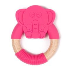 Bo Jungle ugrizi B-TEETHER ANIMAL WOOD Pink Elephant