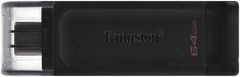 Kingston DataTraveler 70 USB-C spominski ključ, 64 GB - odprta embalaža