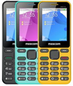 Maxcom MM13 mobilni telefon, črn