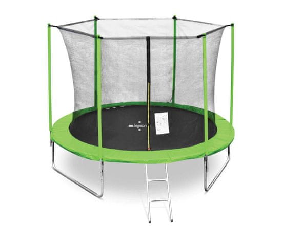 Legoni Fun trampolin, z zaščitno mrežo, 305 cm, zelen