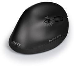 Port Designs miška, brezžična, polnilna, črna (900706)