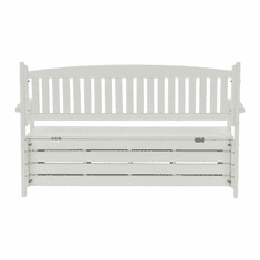 KONDELA Vrtna klop, bela, 150 cm, AMULA