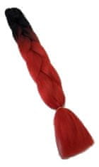 Vipbejba Lasni podaljški za pletenje kitk, B2 black & extra red