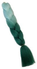 Vipbejba Lasni podaljški za pletenje kitk, B44 ombre green heart