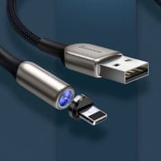 BASEUS Zinc magnetni kabel USB / Micro USB 2A 1m, vijolična