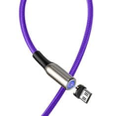 BASEUS Zinc magnetni kabel USB / Micro USB 2A 1m, vijolična