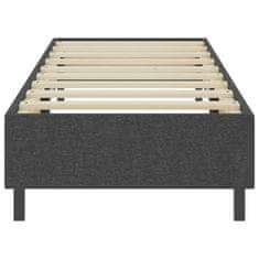 Vidaxl Boxspring postelja temno siva iz blaga 100x200 cm