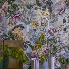 Designers Guild Ozadje DELFT FLOWER GRANDE - GRAFIT, kolekcija TULIP STELLATA