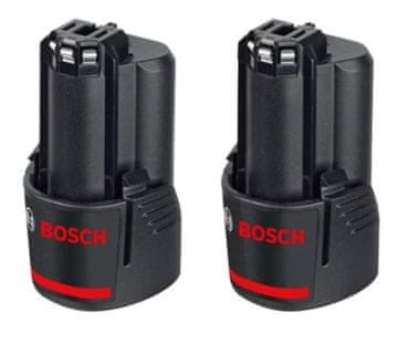 BOSCH Professional baterija GBA 12 V 3,0 Ah, 2 kosa (1600A00X7D)