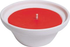 Roura sveča proti muham, v beli keramiki, 12 cm