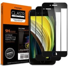 Spigen Full Cover 2-pack zaščitno steklo za iPhone 7/8/SE 2020, črna