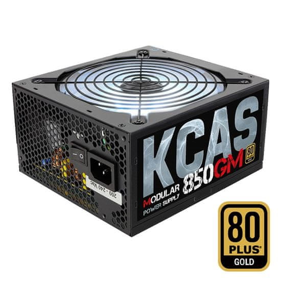 Aerocool KCAS 850GM napajalnik, 850W, RGB, delno modularen