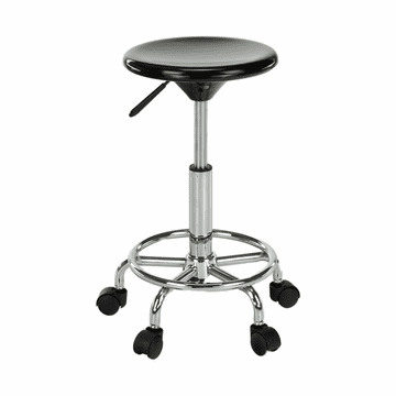 KONDELA stol, črna/krom, MABEL 3 NOVO