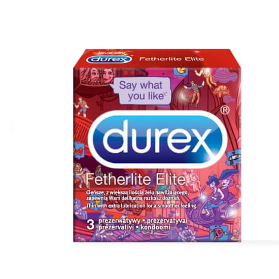 Durex Fetherlite Elite kondomi, 3 kosi