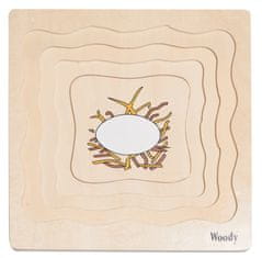 Woody Razvoj kokoši sestavljanka na deski