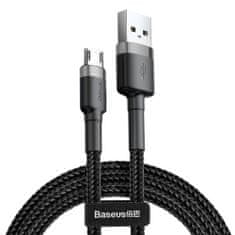BASEUS Cafule kabel USB / Micro USB 2A 3m, črna/siva