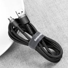 BASEUS Cafule kabel USB / Micro USB 2A 3m, črna/siva