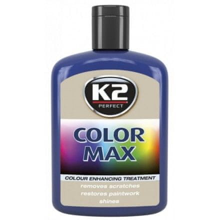 K2 barvna pasta z voskom Color Max, 200 ml, modra