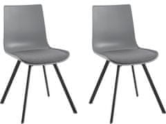 Danish Style Jedilni stol Lalan (SET2 kosa), siva