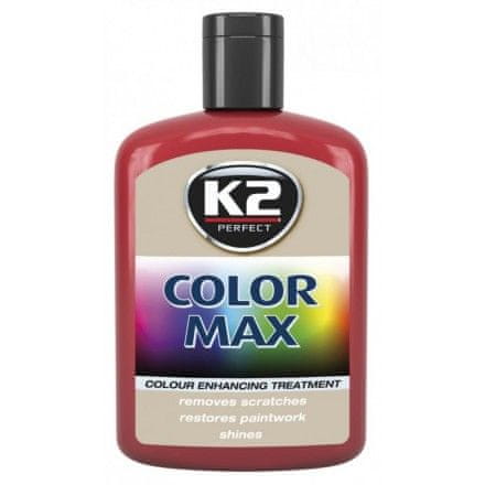 K2 barvna pasta z voskom Color Max, 200 ml, rdeča
