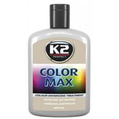 K2 barvna pasta z voskom Color Max, 200 ml, siva