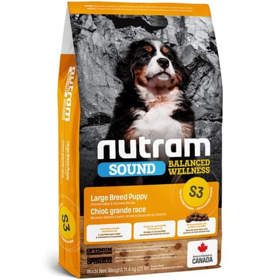 Nutram Sound Large Breed Puppy hrana za psičke, 11,4 kg