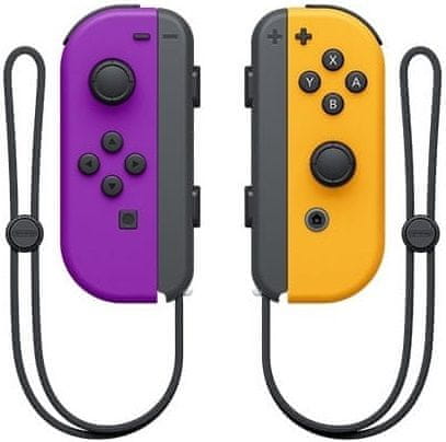 Nintendo Joy-Con kontroler, par, vijoličen/neon oranžen (Switch)