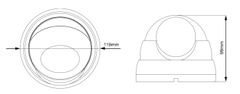 Avtech DGM5406ASE - 5MPX IP DOME KAMERA