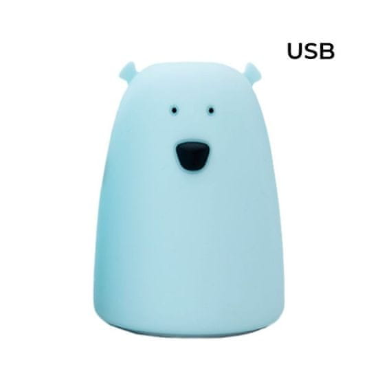 Rabbit&Friends mehka lučka Medvedek, z USB polnjenjem