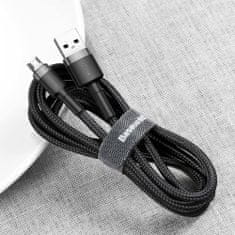 BASEUS Cafule kabel USB / Micro USB QC 3.0 1.5A 2m, črna/siva