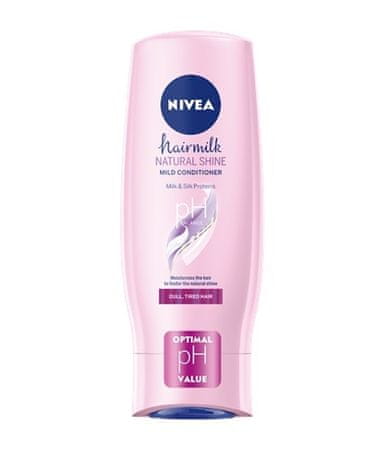 Nivea Hairmilk Natural Shine balzam za lase, 200 ml