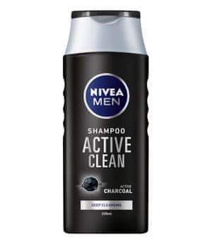 Nivea Men Active Clean šampon z ogljem, 250 ml