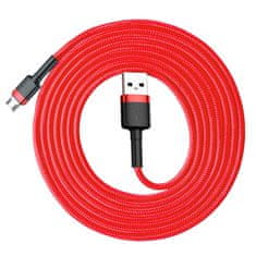 BASEUS Cafule kabel USB / Micro USB QC 3.0 1.5A 2m, rdeč