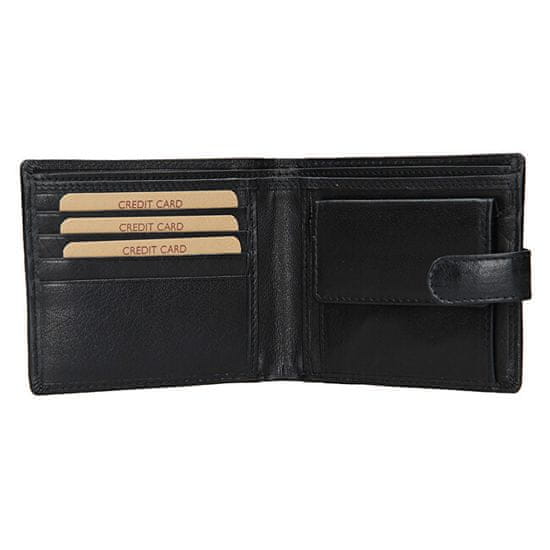 Lagen Moška usnjena denarnica E-1036 BLK