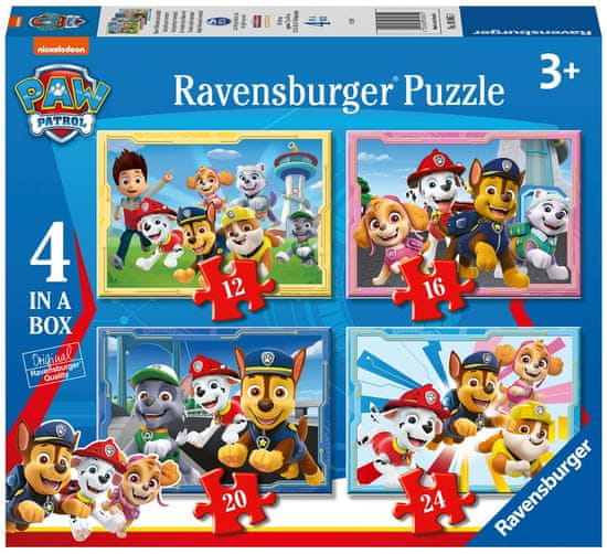 Ravensburger 030651 Tačke na patrulji sestavljanka, 4 v 1