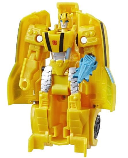 Transformers Cyberverse Bumblebee figura, 1 korak transformacije