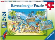 Ravensburger Pirati sestavljanka, 2 x 24 delov (5089) delov (5089)