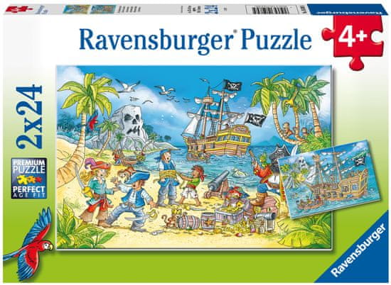 Ravensburger Pirati sestavljanka, 2 x 24 delov (5089) delov (5089)