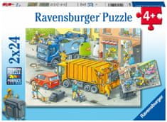 Ravensburger Sestavljanka Odstranjevanje odpadkov, 2 x 24 delov (5096)