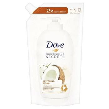 Dove Restoring Ritual tekoče milo - refil, Coconut Oil & Almond Milk, 500 ml