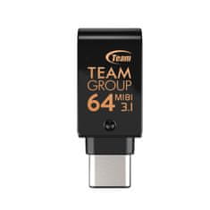 TeamGroup M181 USB ključ, 64 GB, USB-C 3.1, OTG (TM181364GB01)