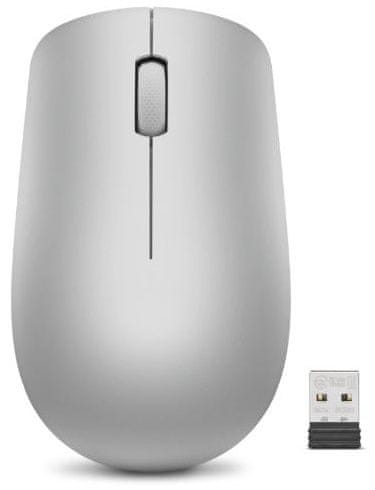 Lenovo 530 Wireless Mouse brezžična miška, Platinum Grey (GY50Z18984)