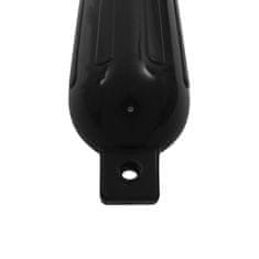 Vidaxl Odbojniki za čoln 4 kosi črni 51x14 cm PVC