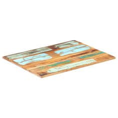 Vidaxl Pravokotna mizna plošča 60x80 cm 15-16 mm trden predelan les