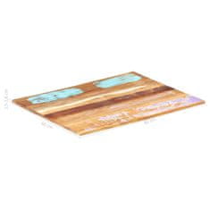 Vidaxl Pravokotna mizna plošča 60x80 cm 15-16 mm trden predelan les