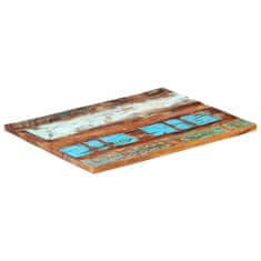 Vidaxl Pravokotna mizna plošča 60x80 cm 25-27 mm trden predelan les