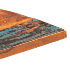 Vidaxl Kvadratna mizna plošča 80x80 cm 25-27 mm trden predelan les