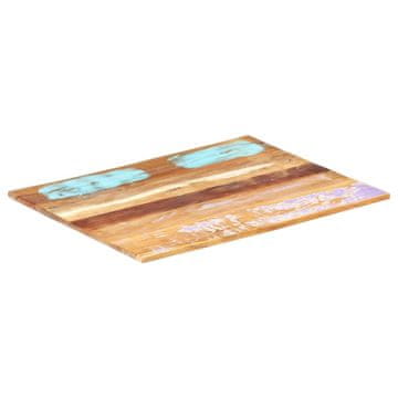 shumee vidaXL Pravokotna mizna plošča 60x70 cm 15-16 mm trden predelan les