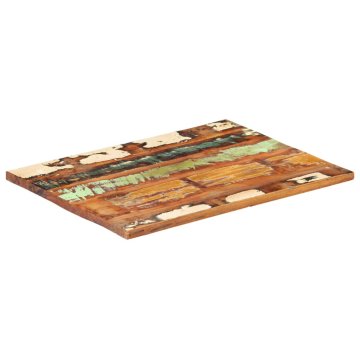 Vidaxl Pravokotna mizna plošča 60x80 cm 25-27 mm trden predelan les
